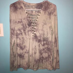 American Eagle Tie Dye top